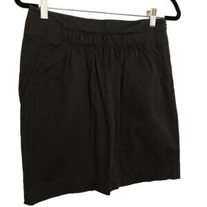 Banana Republic Brown Stretch Short Pencil Skirt - Size 4 - Pleated - Pockets